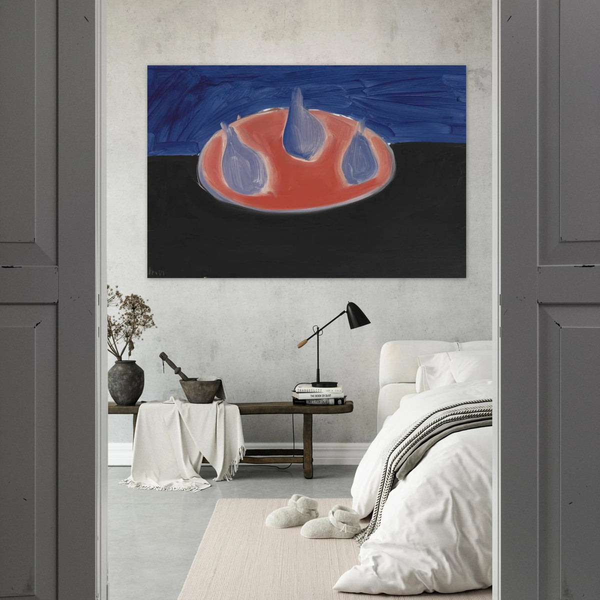 Poires sur une assiette rose - 1954 Poster | Nicolas de Stael Poster | Nicolas De Stael Shop