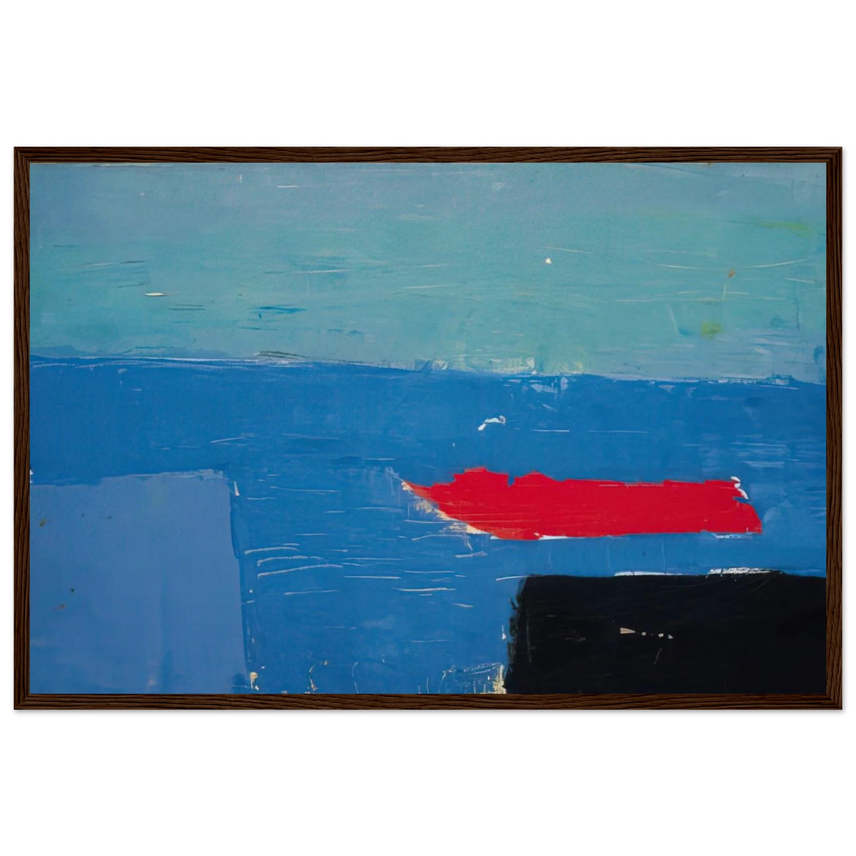 Bâteau - Lyrical Abstraction Framed Poster | Nicolas de Stael Framed Prints Wall Art | Nicolas De Stael Shop