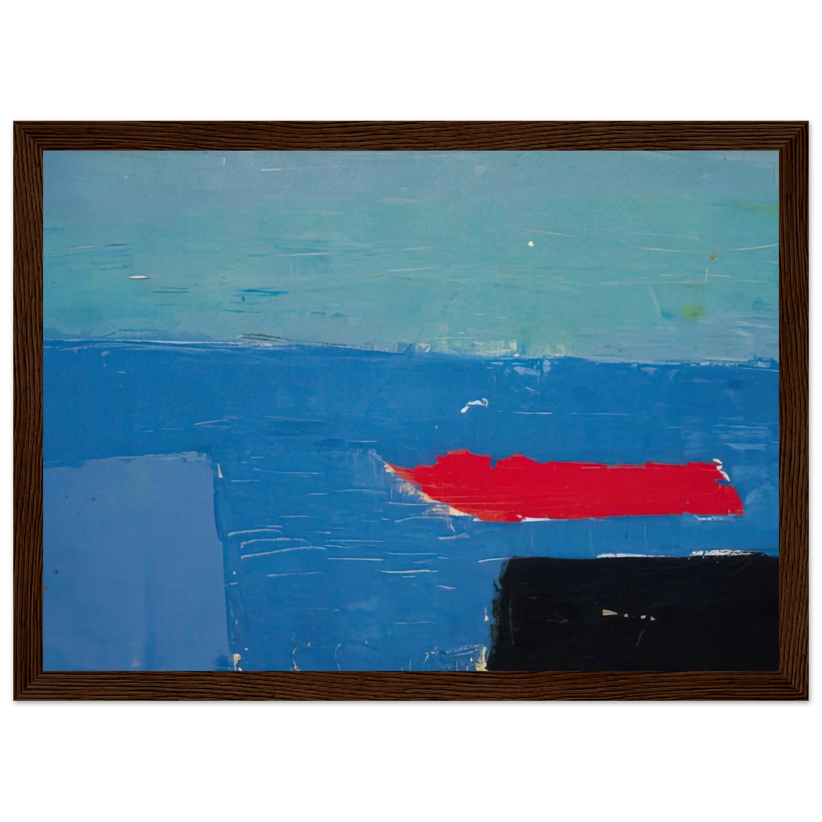 Bâteau - Lyrical Abstraction Framed Poster | Nicolas de Stael Framed Prints Wall Art | Nicolas De Stael Shop