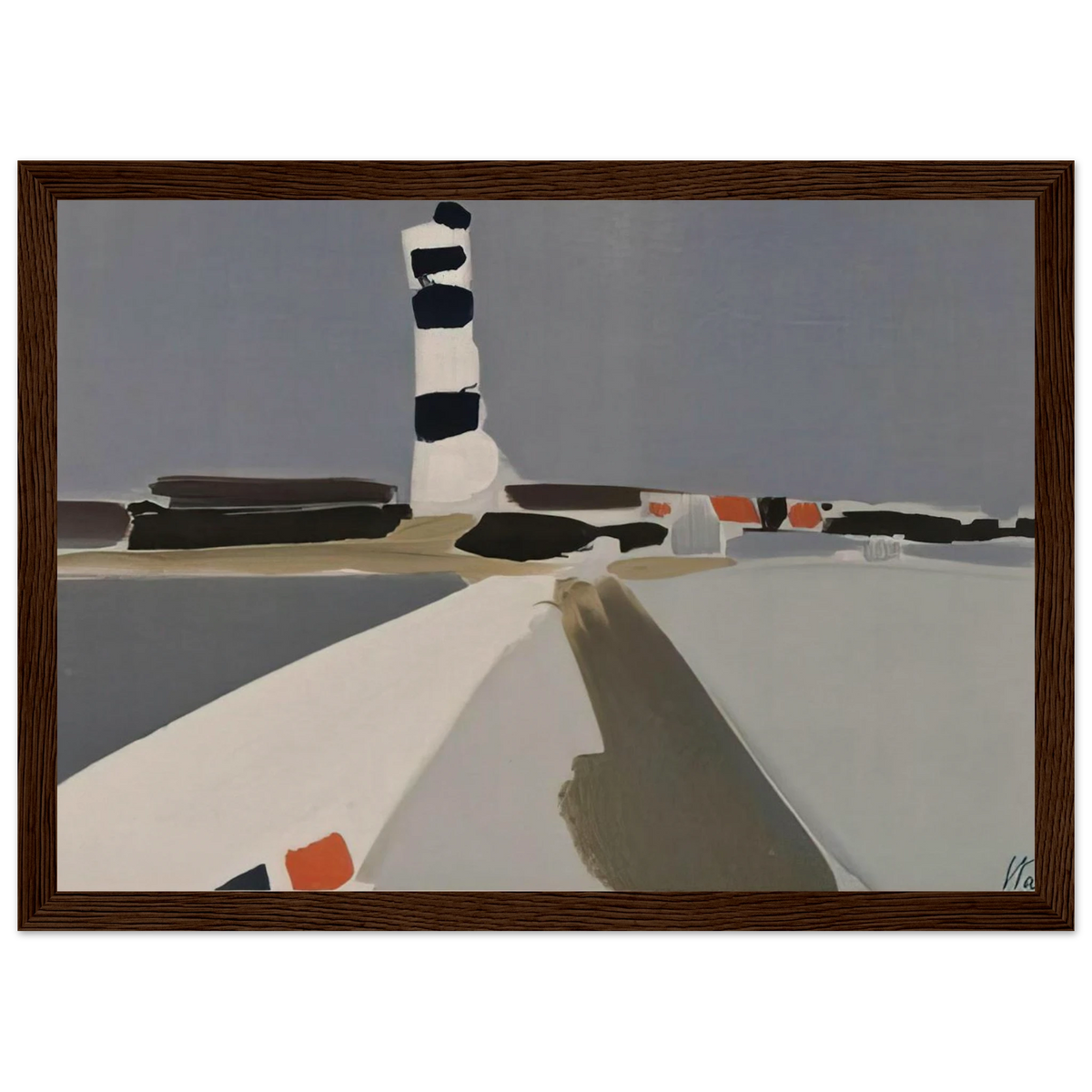 Le Phare - 1952 Framed Poster | Nicolas de Stael Framed Prints Wall Art | Nicolas De Stael Shop