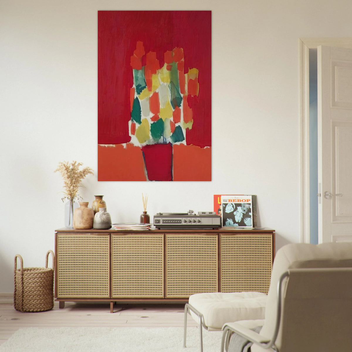 Fleurs rouges - 1952 Poster | Nicolas de Stael Poster | Nicolas De Stael Shop