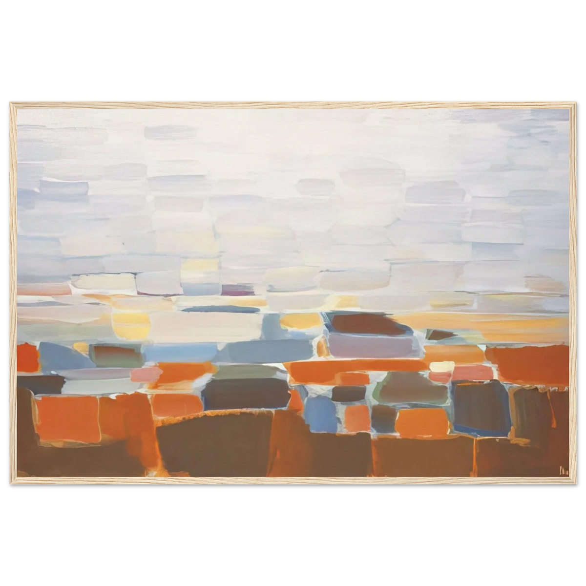 Ciel - Art Informel Framed Poster | Nicolas de Stael Framed Prints Wall Art | Nicolas De Stael Shop