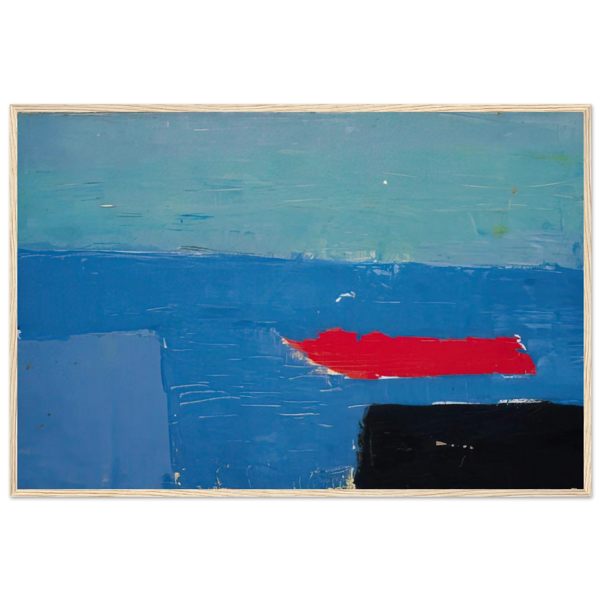 Bâteau - Lyrical Abstraction Framed Poster | Nicolas de Stael Framed Prints Wall Art | Nicolas De Stael Shop