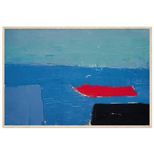 Bâteau - Lyrical Abstraction Framed Poster | Nicolas de Stael Framed Prints Wall Art | Nicolas De Stael Shop