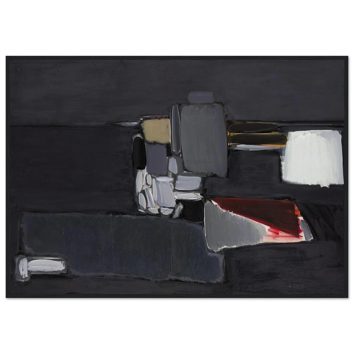 Nature morte en gris - 1955 Framed Poster | Nicolas de Stael Framed Prints Wall Art | Nicolas De Stael Shop