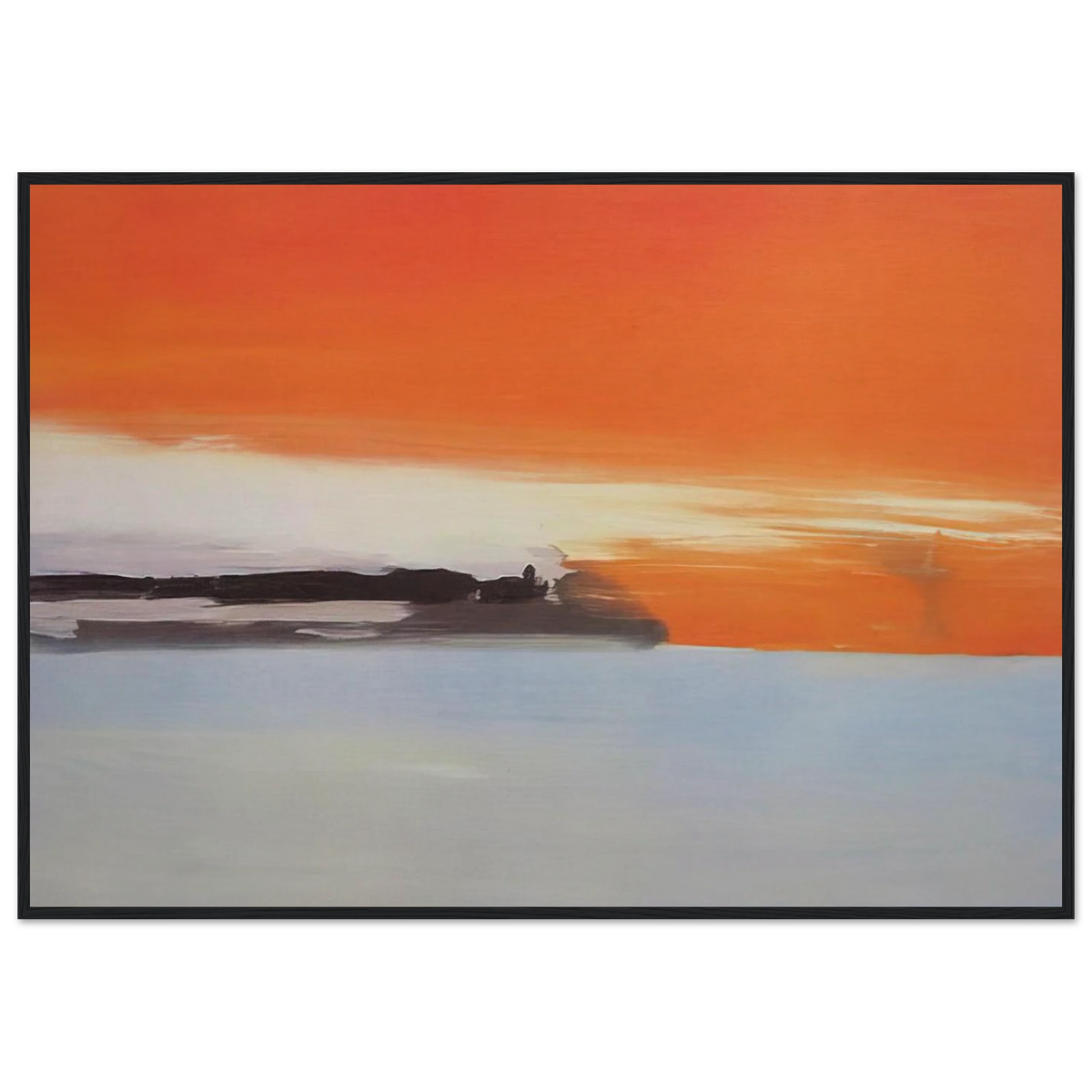 Chemin de fer au bord de la mer, soleil couchant - 1955 Framed Poster | Nicolas de Stael Framed Prints Wall Art | Nicolas De Stael Shop