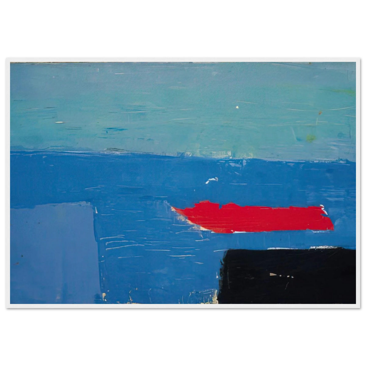 Bâteau - Lyrical Abstraction Framed Poster | Nicolas de Stael Framed Prints Wall Art | Nicolas De Stael Shop