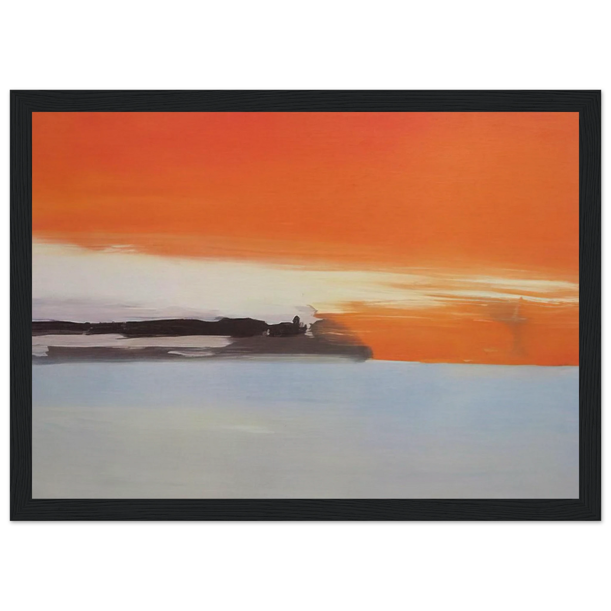 Chemin de fer au bord de la mer, soleil couchant - 1955 Framed Poster | Nicolas de Stael Framed Prints Wall Art | Nicolas De Stael Shop