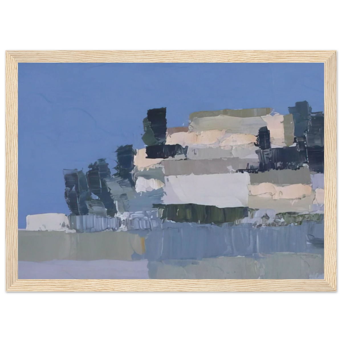 Ménerbes - Art Informel Framed Poster | Nicolas de Stael Framed Prints Wall Art | Nicolas De Stael Shop