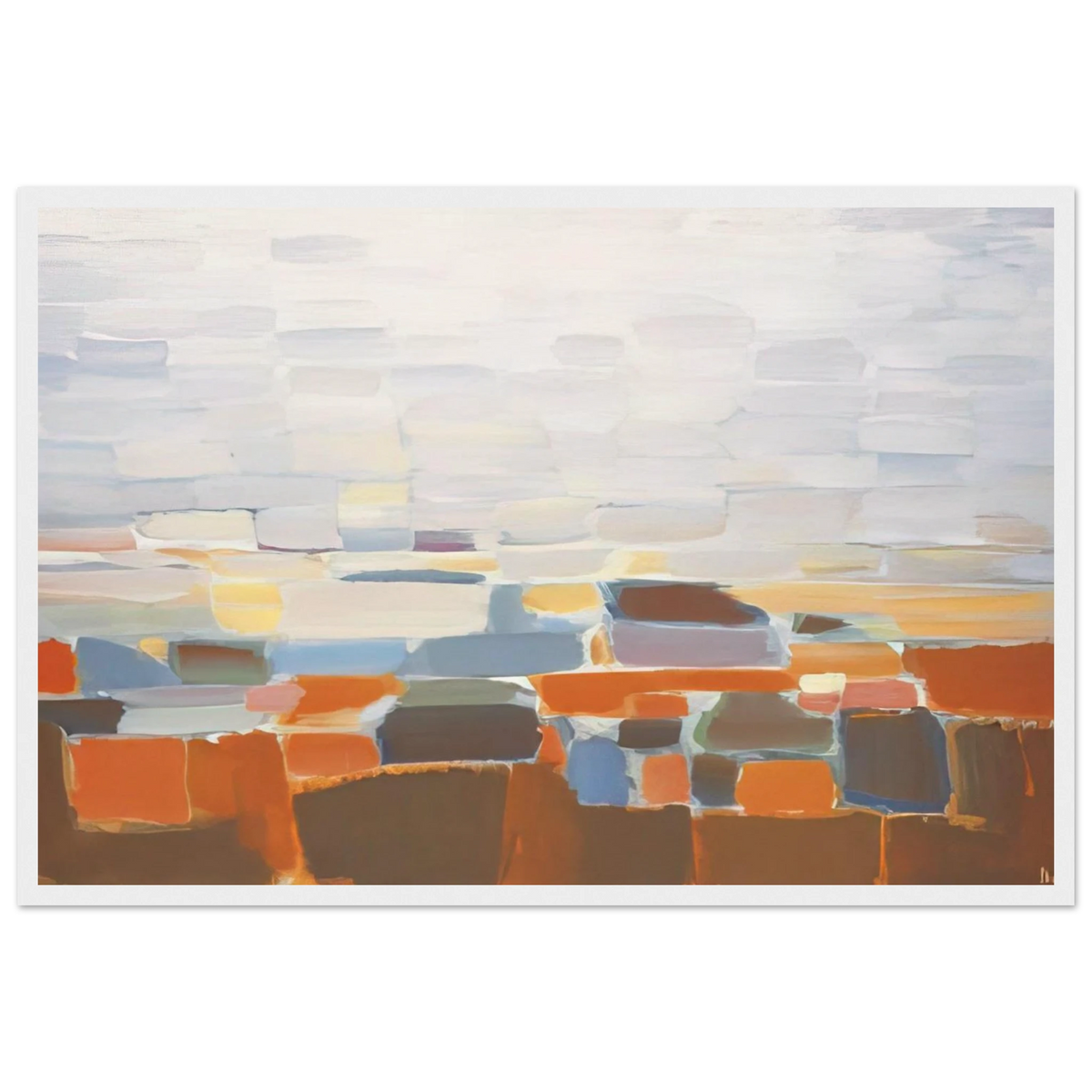 Ciel - Art Informel Framed Poster | Nicolas de Stael Framed Prints Wall Art | Nicolas De Stael Shop