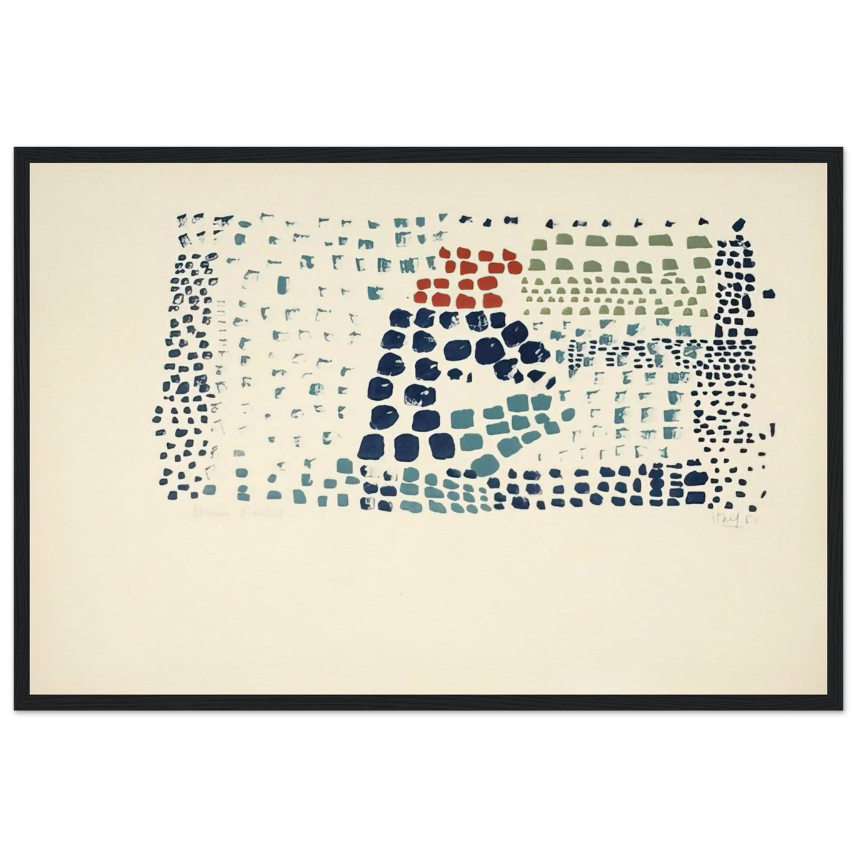 Study in Colour No. 1 Woimant Staël 93 - Art Informel Framed Poster | Nicolas de Stael Framed Prints Wall Art | Nicolas De Stael Shop