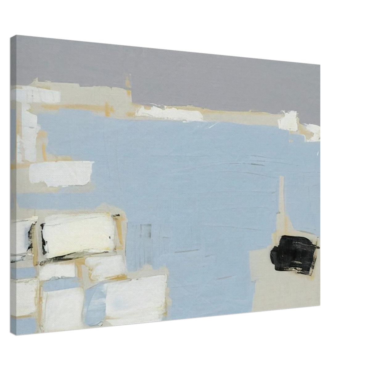 Marseille under snow - 1954 Canvas | Nicolas de Stael Canvas | Nicolas De Stael Shop