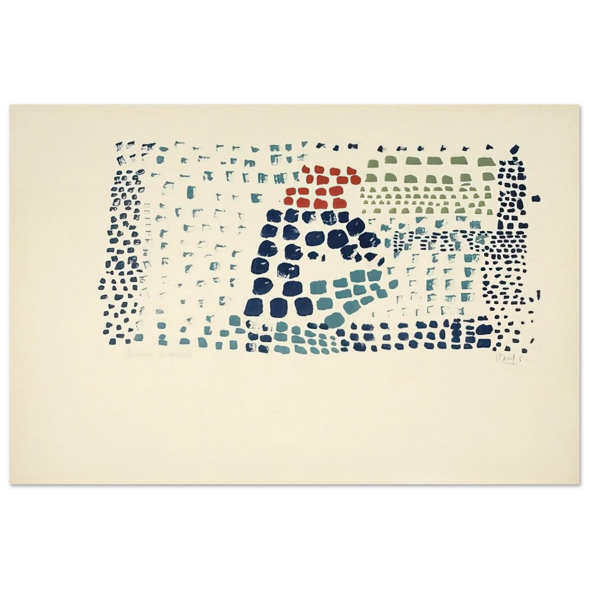 Study in Colour No. 1 Woimant Staël 93 - Art Informel Poster | Nicolas de Stael Poster | Nicolas De Stael Shop