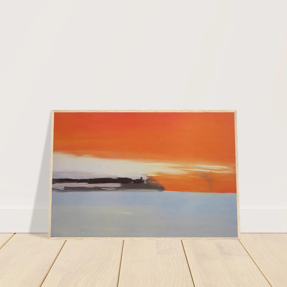 Chemin de fer au bord de la mer, soleil couchant - 1955 Framed Poster | Nicolas de Stael Framed Prints Wall Art | Nicolas De Stael Shop