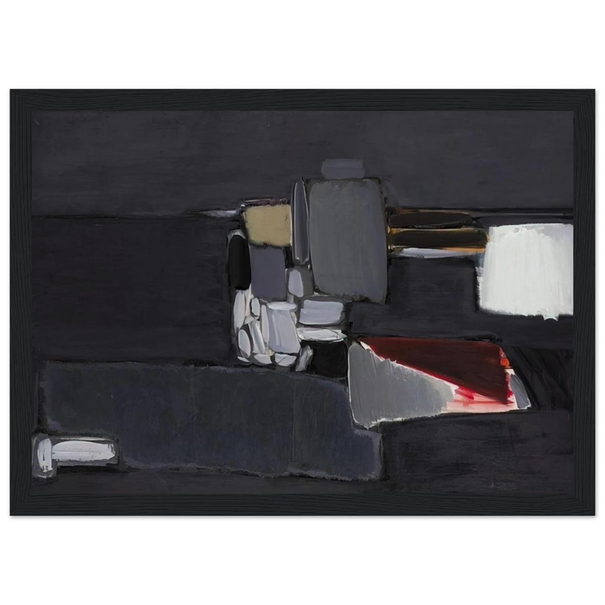 Nature morte en gris - 1955 Framed Poster | Nicolas de Stael Framed Prints Wall Art | Nicolas De Stael Shop
