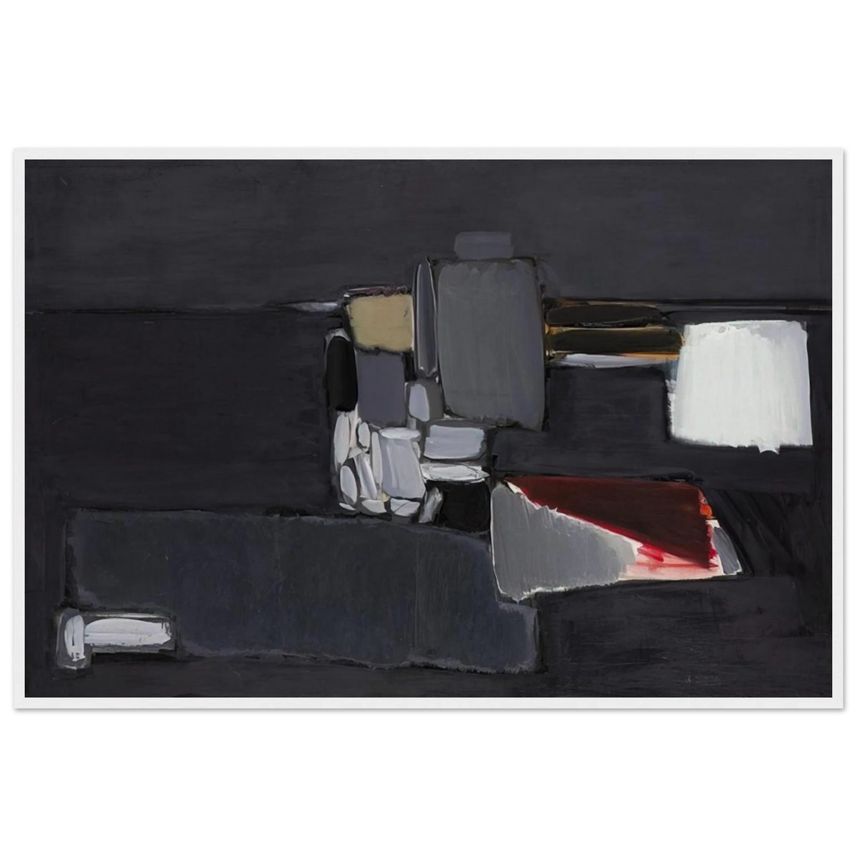 Nature morte en gris - 1955 Framed Poster | Nicolas de Stael Framed Prints Wall Art | Nicolas De Stael Shop