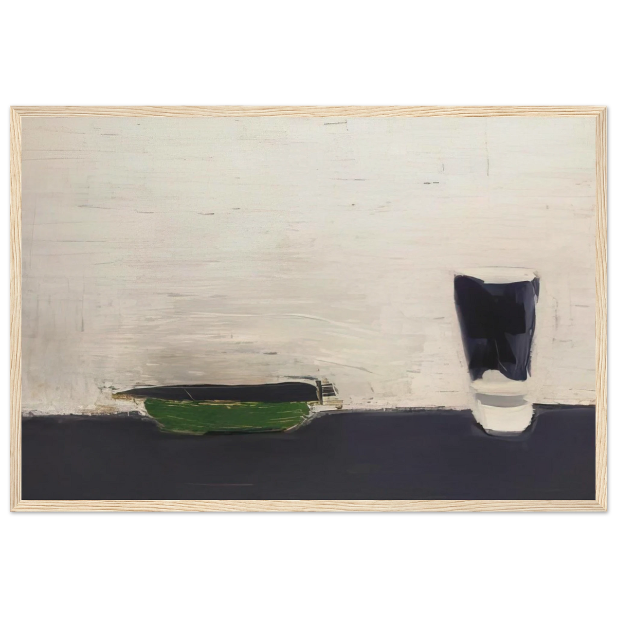 Nature morte au verre - 1954 Framed Poster | Nicolas de Stael Framed Prints Wall Art | Nicolas De Stael Shop