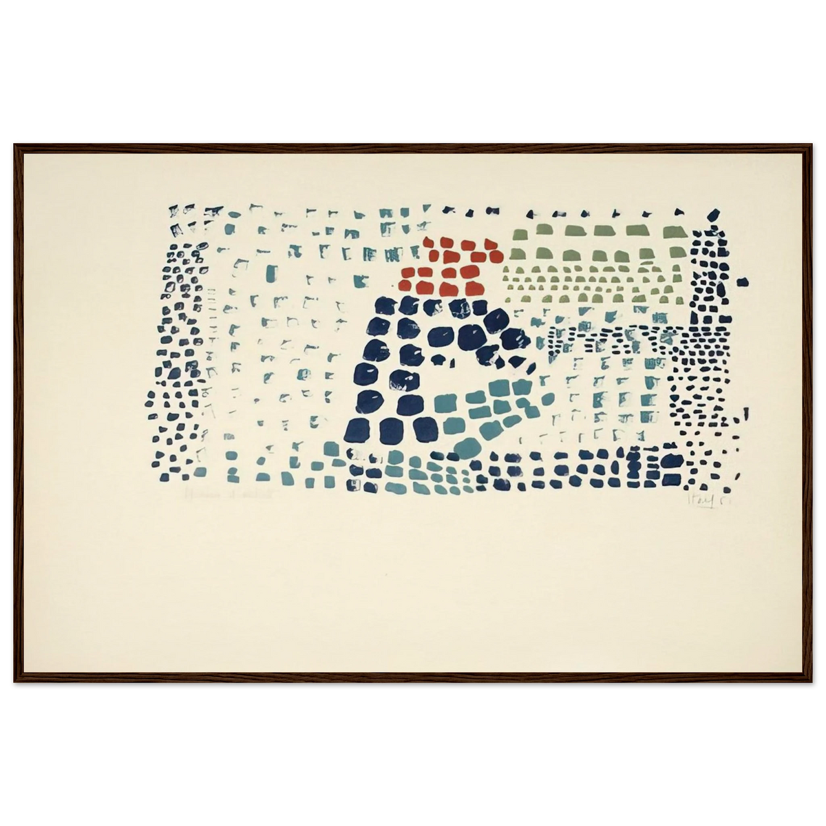 Study in Colour No. 1 Woimant Staël 93 - Art Informel Framed Poster | Nicolas de Stael Framed Prints Wall Art | Nicolas De Stael Shop