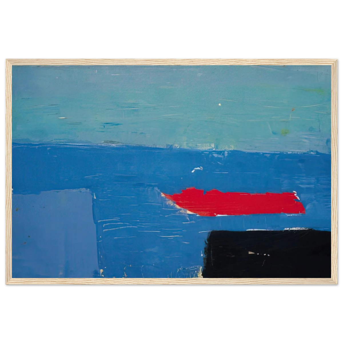 Bâteau - Lyrical Abstraction Framed Poster | Nicolas de Stael Framed Prints Wall Art | Nicolas De Stael Shop