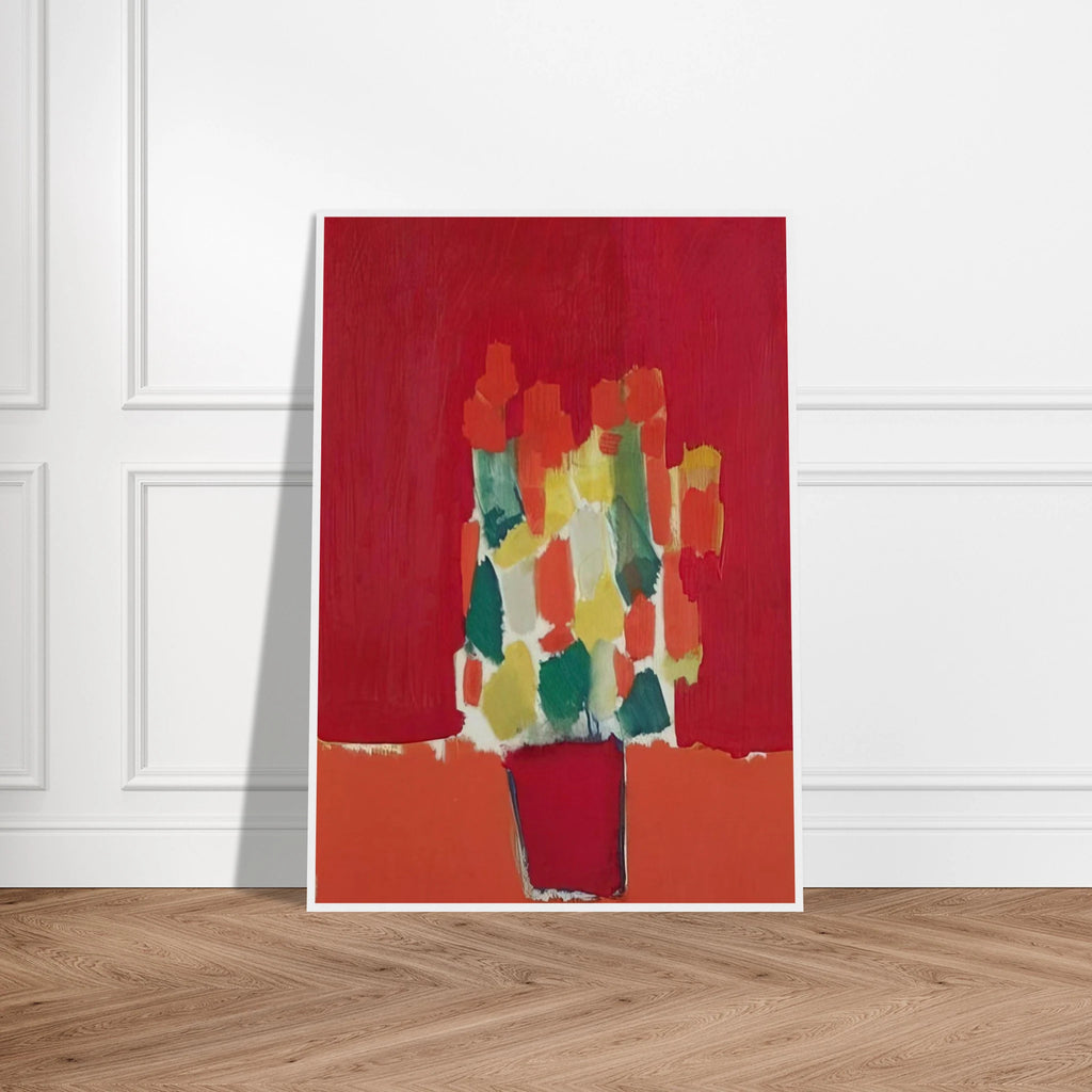 Fleurs rouges - 1952 Framed Poster | Nicolas de Stael Framed Prints Wall Art | Nicolas De Stael Shop