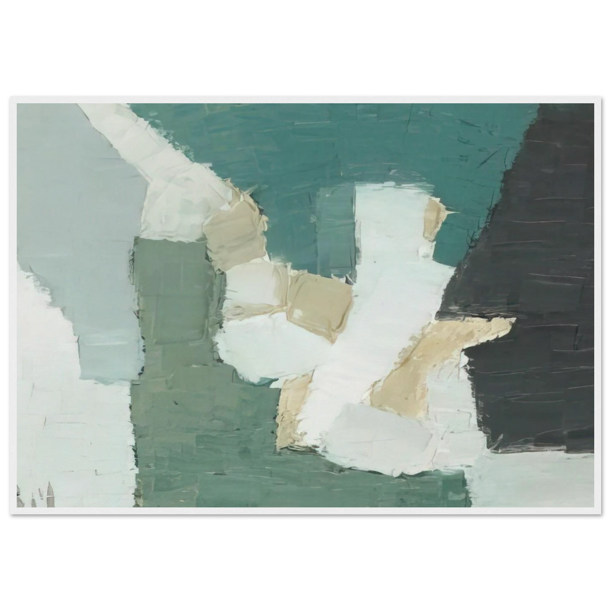 Composition - 1949 Framed Poster | Nicolas de Stael Framed Prints Wall Art | Nicolas De Stael Shop