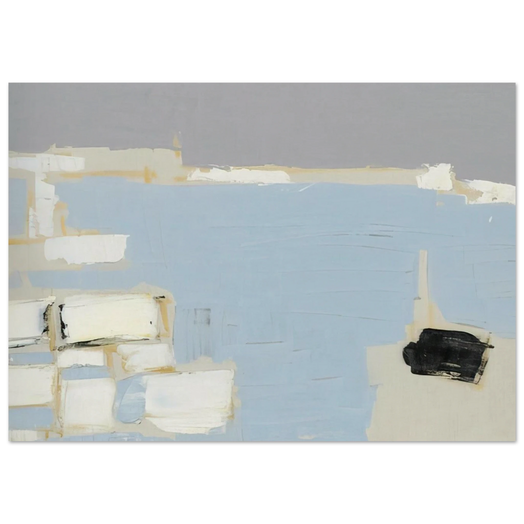Marseille under snow - 1954 Poster | Nicolas de Stael Poster | Nicolas De Stael Shop