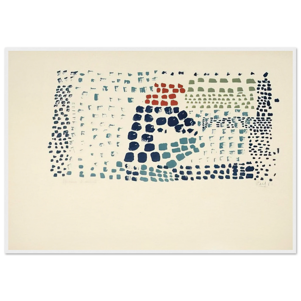 Study in Colour No. 1 Woimant Staël 93 - Art Informel Framed Poster | Nicolas de Stael Framed Prints Wall Art | Nicolas De Stael Shop