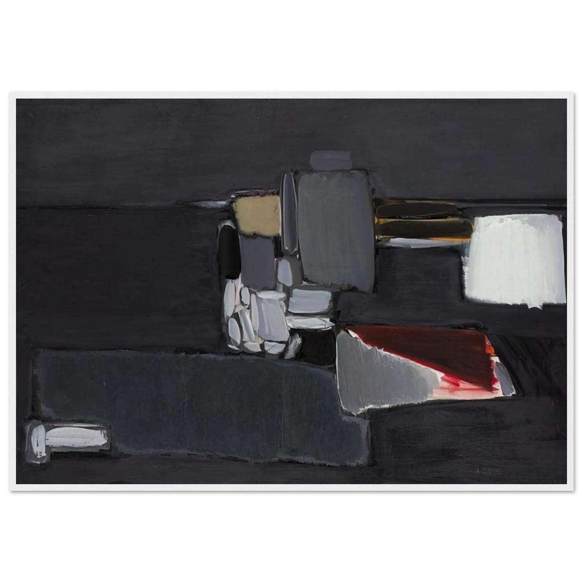 Nature morte en gris - 1955 Framed Poster | Nicolas de Stael Framed Prints Wall Art | Nicolas De Stael Shop