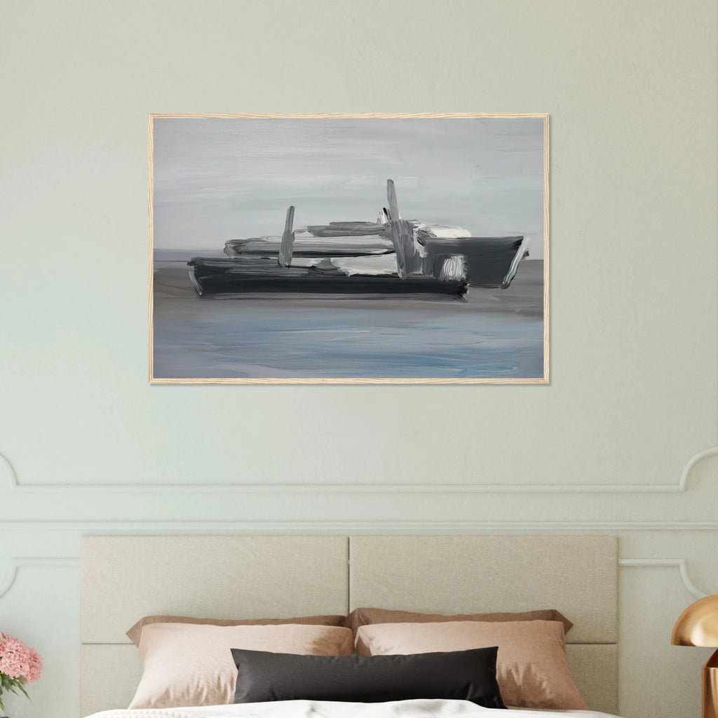 Marine - Lyrical Abstraction Framed Poster | Nicolas de Stael Framed Prints Wall Art | Nicolas De Stael Shop