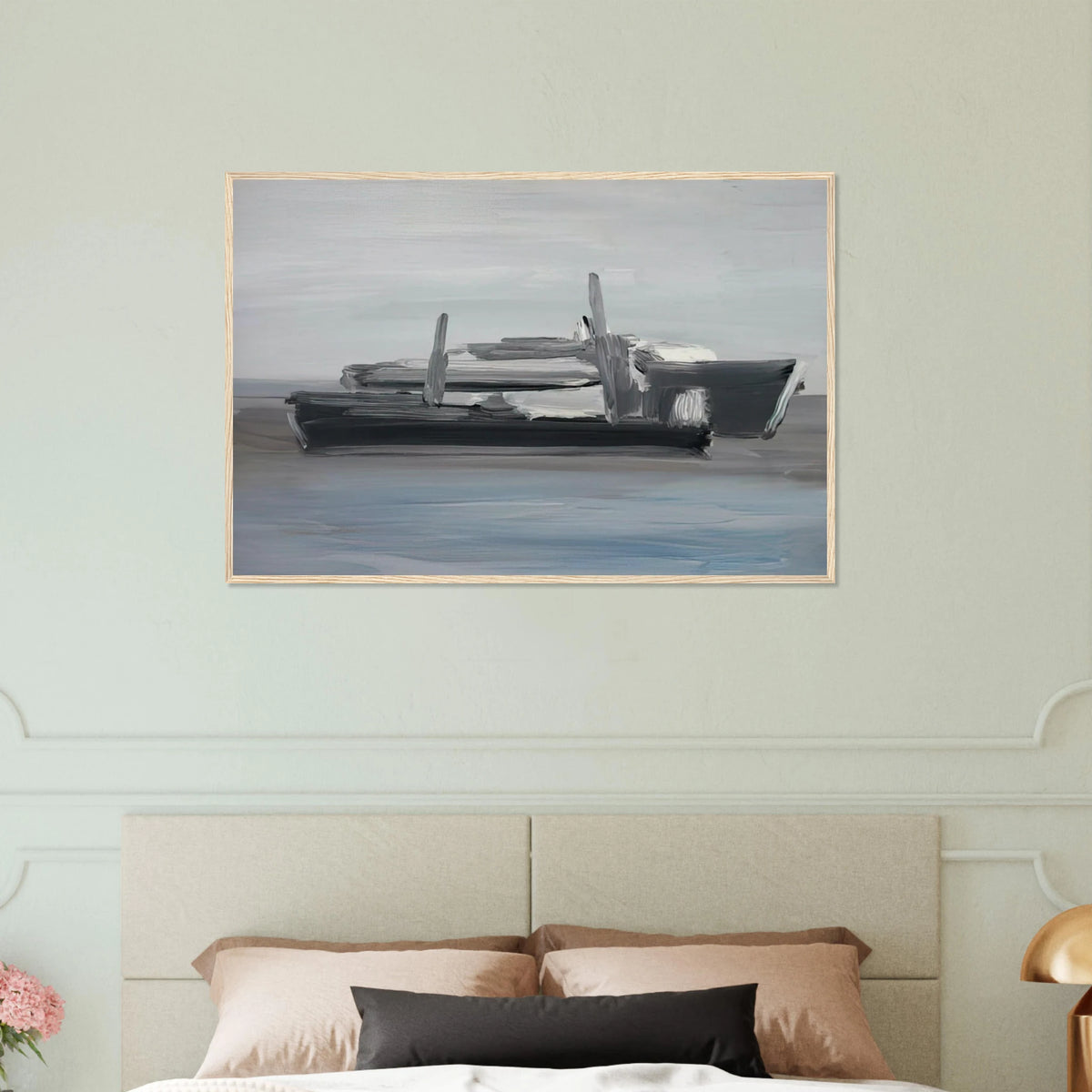 Marine - Lyrical Abstraction Framed Poster | Nicolas de Stael Framed Prints Wall Art | Nicolas De Stael Shop