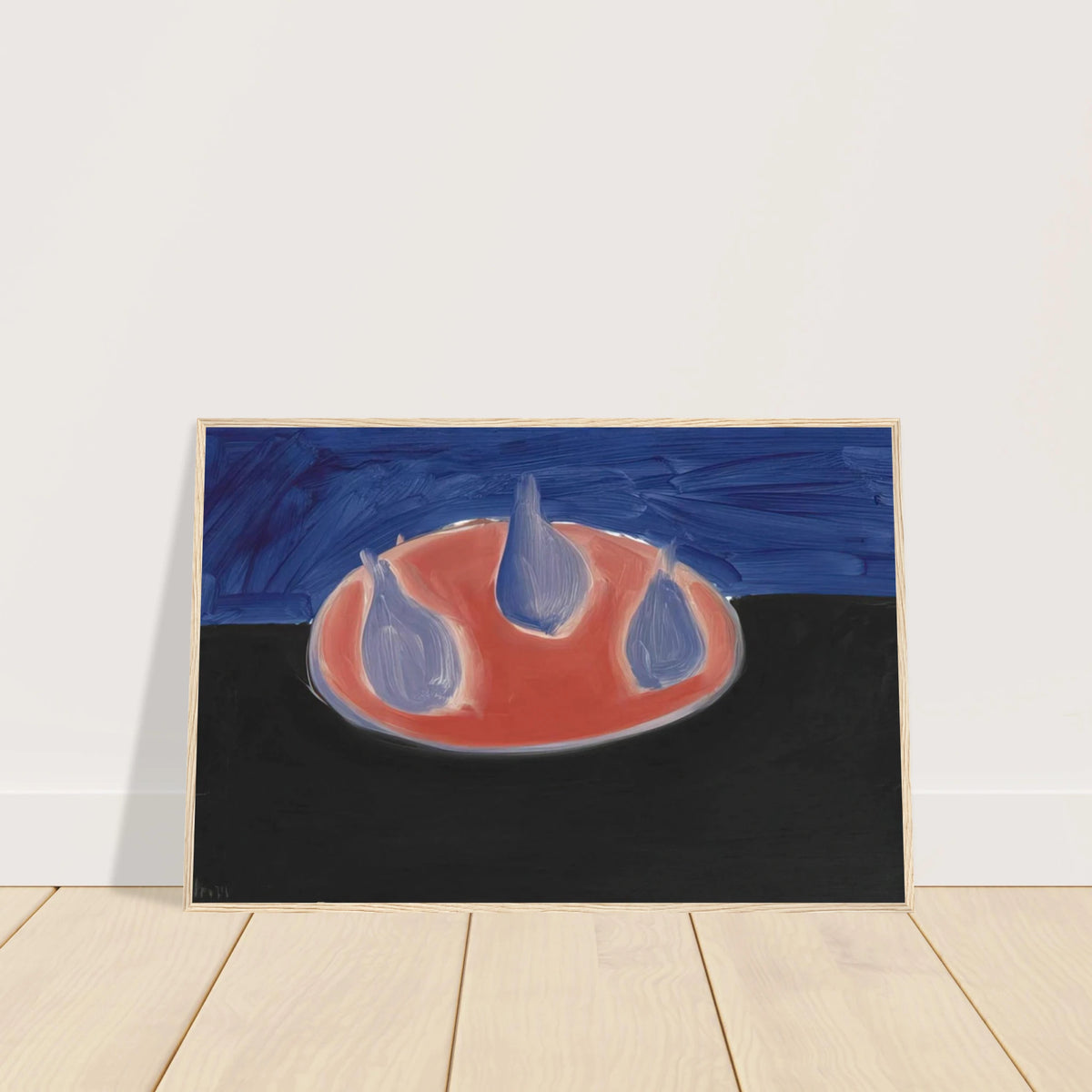 Poires sur une assiette rose - 1954 Framed Poster | Nicolas de Stael Framed Prints Wall Art | Nicolas De Stael Shop