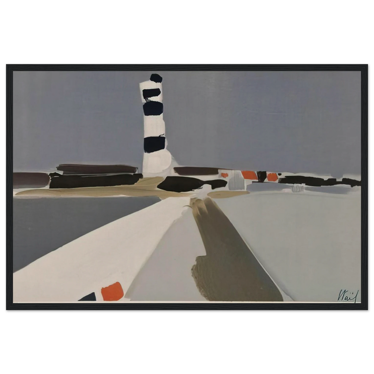Le Phare - 1952 Framed Poster | Nicolas de Stael Framed Prints Wall Art | Nicolas De Stael Shop