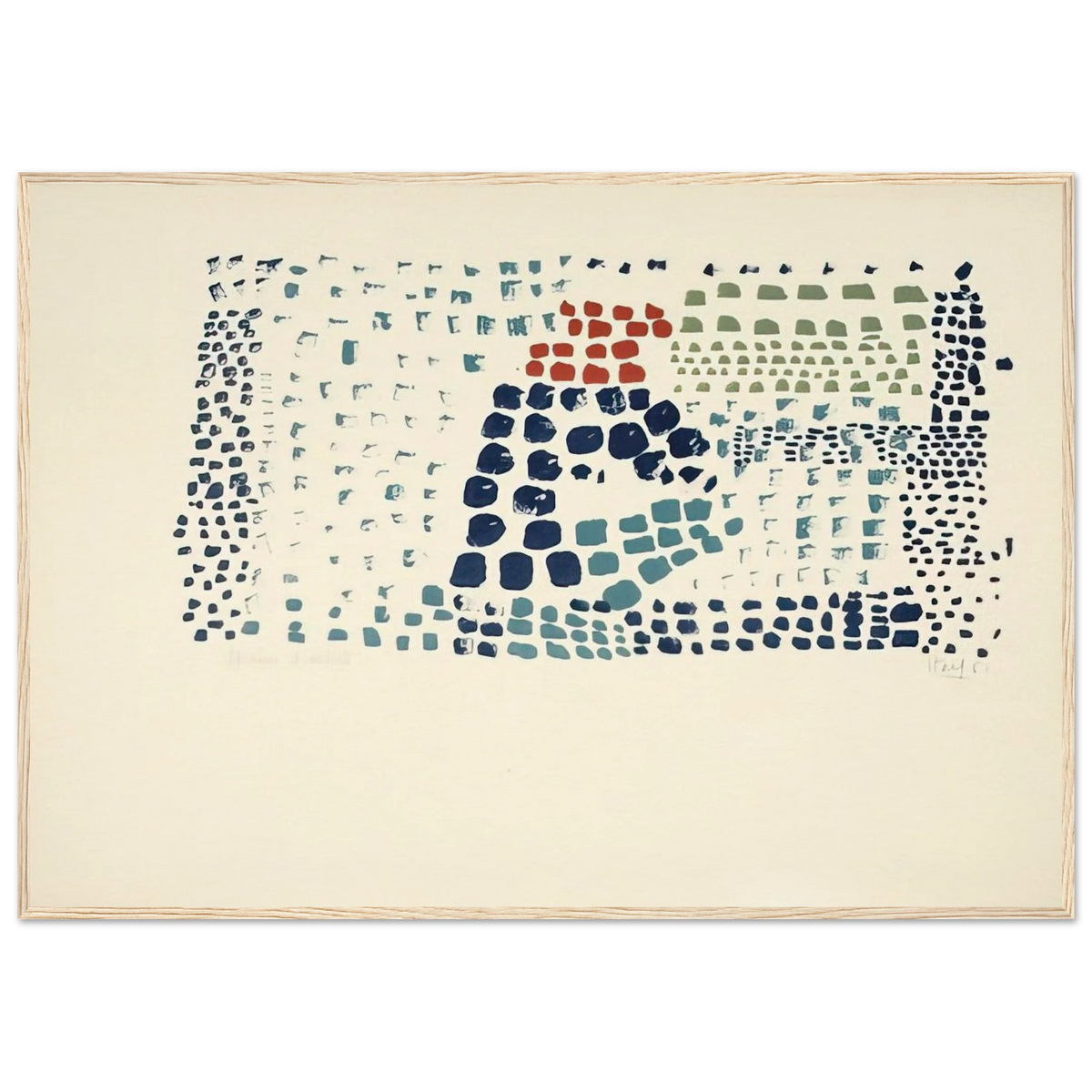 Study in Colour No. 1 Woimant Staël 93 - Art Informel Framed Poster | Nicolas de Stael Framed Prints Wall Art | Nicolas De Stael Shop