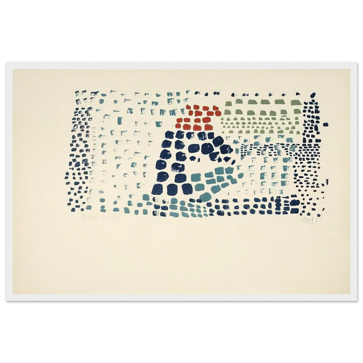 Study in Colour No. 1 Woimant Staël 93 - Art Informel Framed Poster | Nicolas de Stael Framed Prints Wall Art | Nicolas De Stael Shop