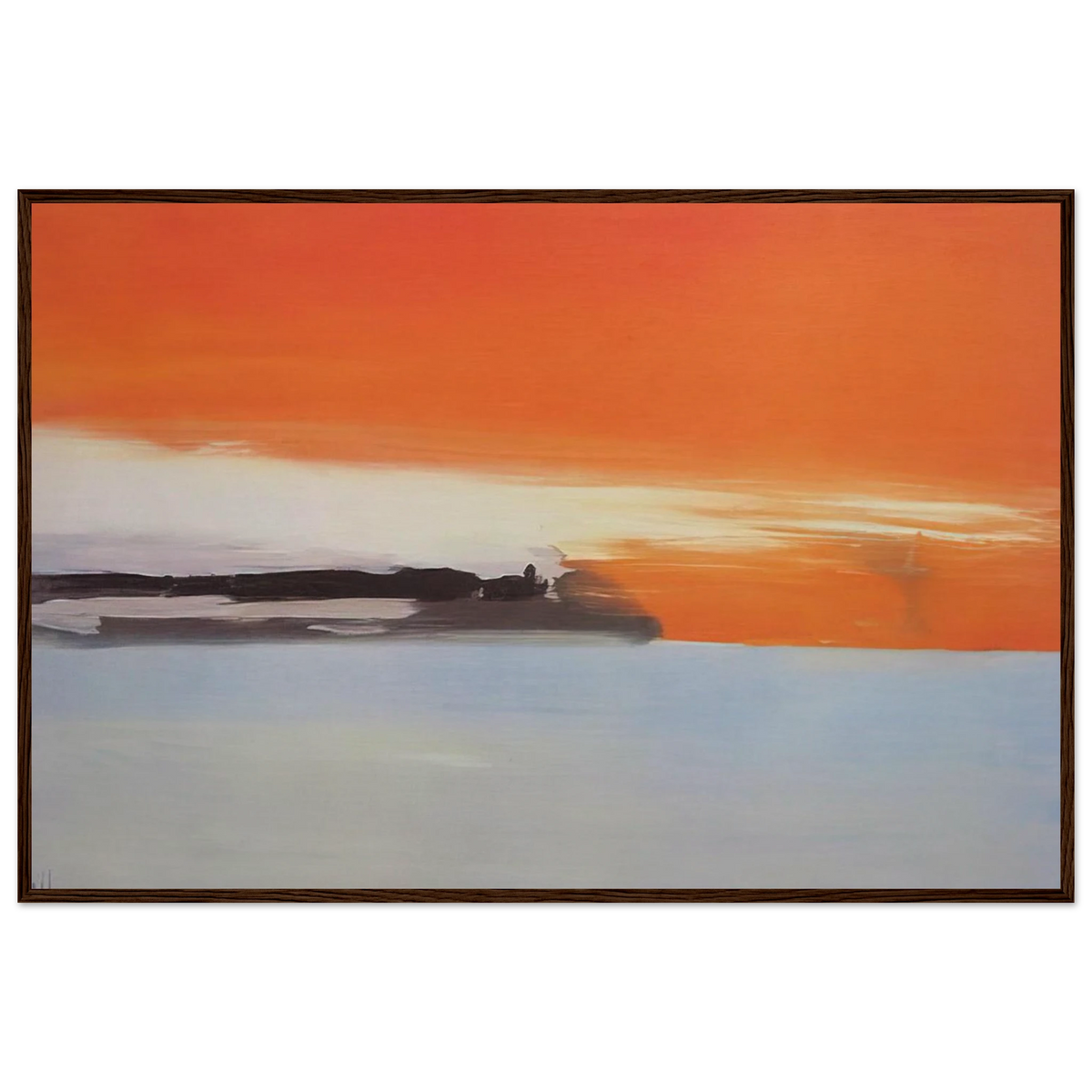 Chemin de fer au bord de la mer, soleil couchant - 1955 Framed Poster | Nicolas de Stael Framed Prints Wall Art | Nicolas De Stael Shop