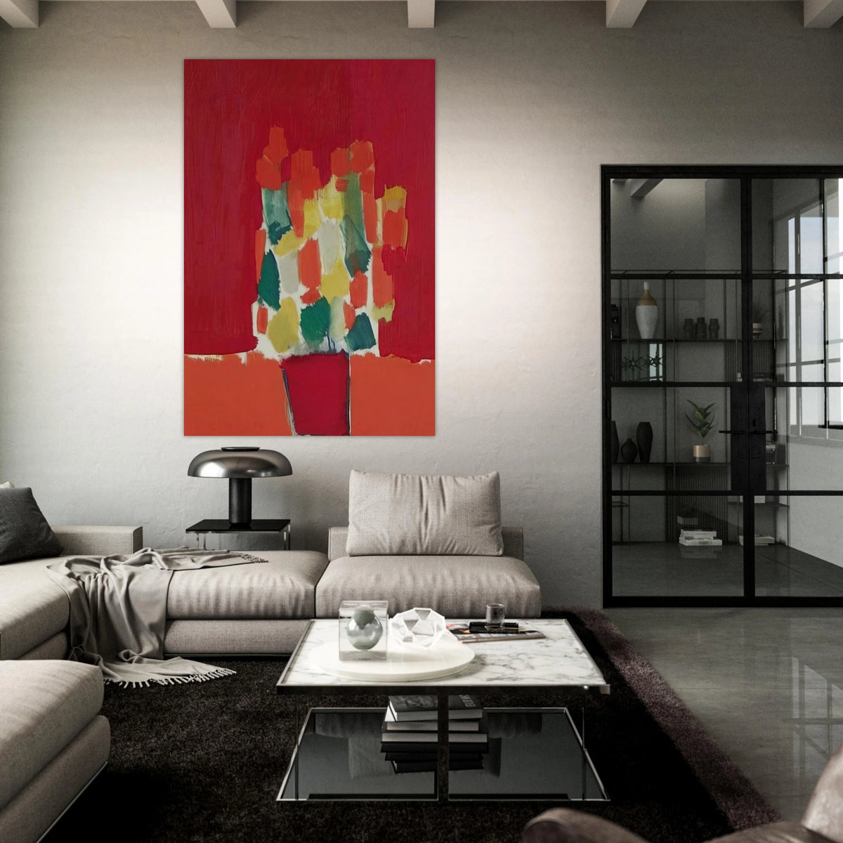 Fleurs rouges - 1952 Poster | Nicolas de Stael Poster | Nicolas De Stael Shop