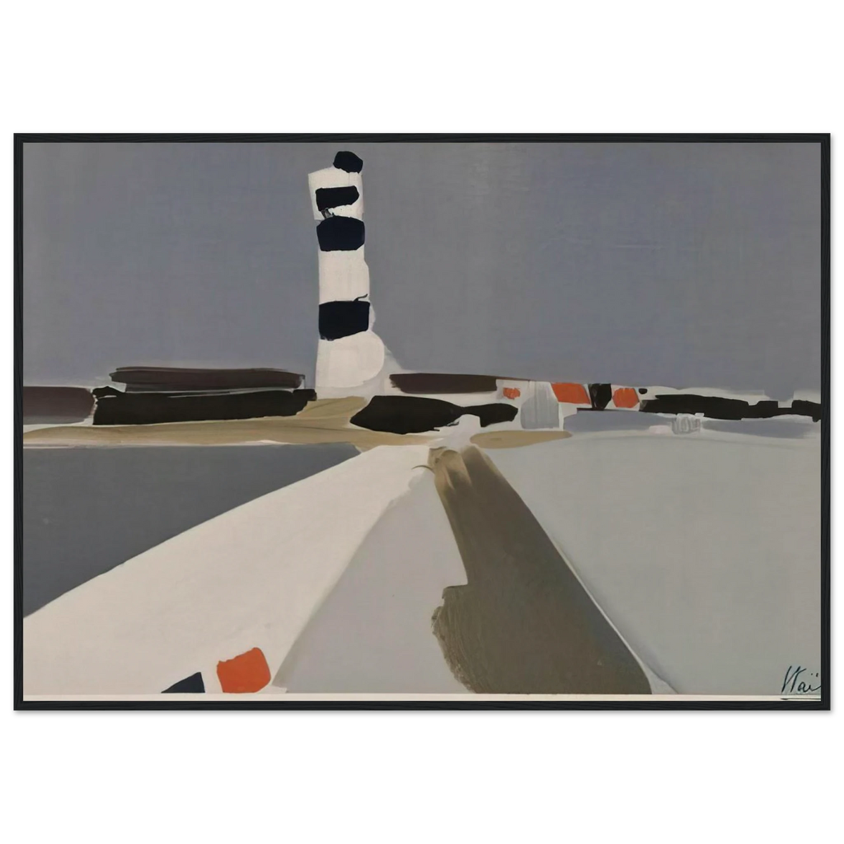 Le Phare - 1952 Framed Poster | Nicolas de Stael Framed Prints Wall Art | Nicolas De Stael Shop