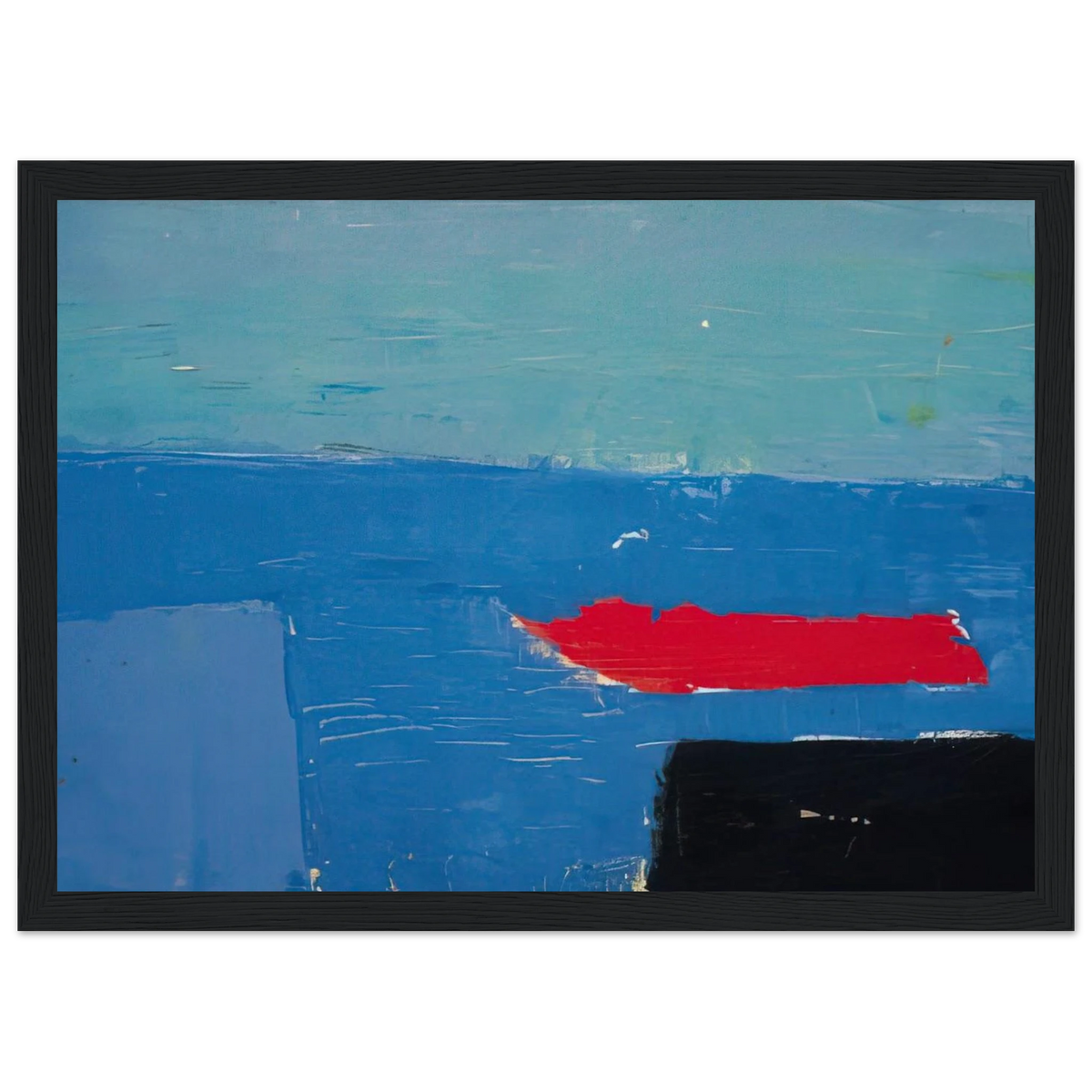 Bâteau - Lyrical Abstraction Framed Poster | Nicolas de Stael Framed Prints Wall Art | Nicolas De Stael Shop