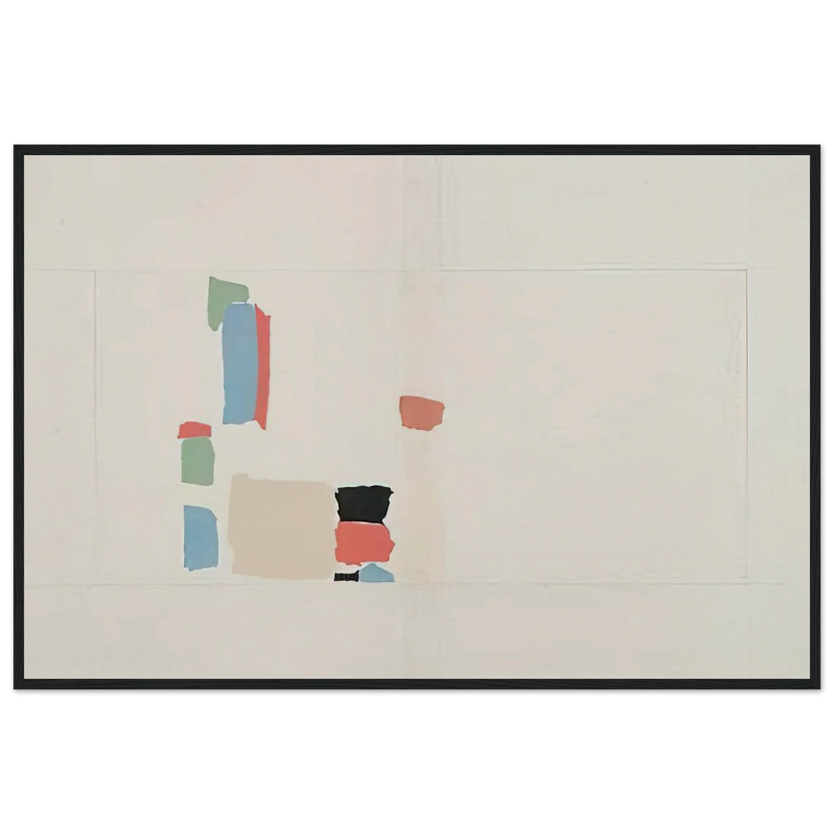 Abstract Composition - Lyrical Abstraction Framed Poster | Nicolas de Stael Framed Prints Wall Art | Nicolas De Stael Shop