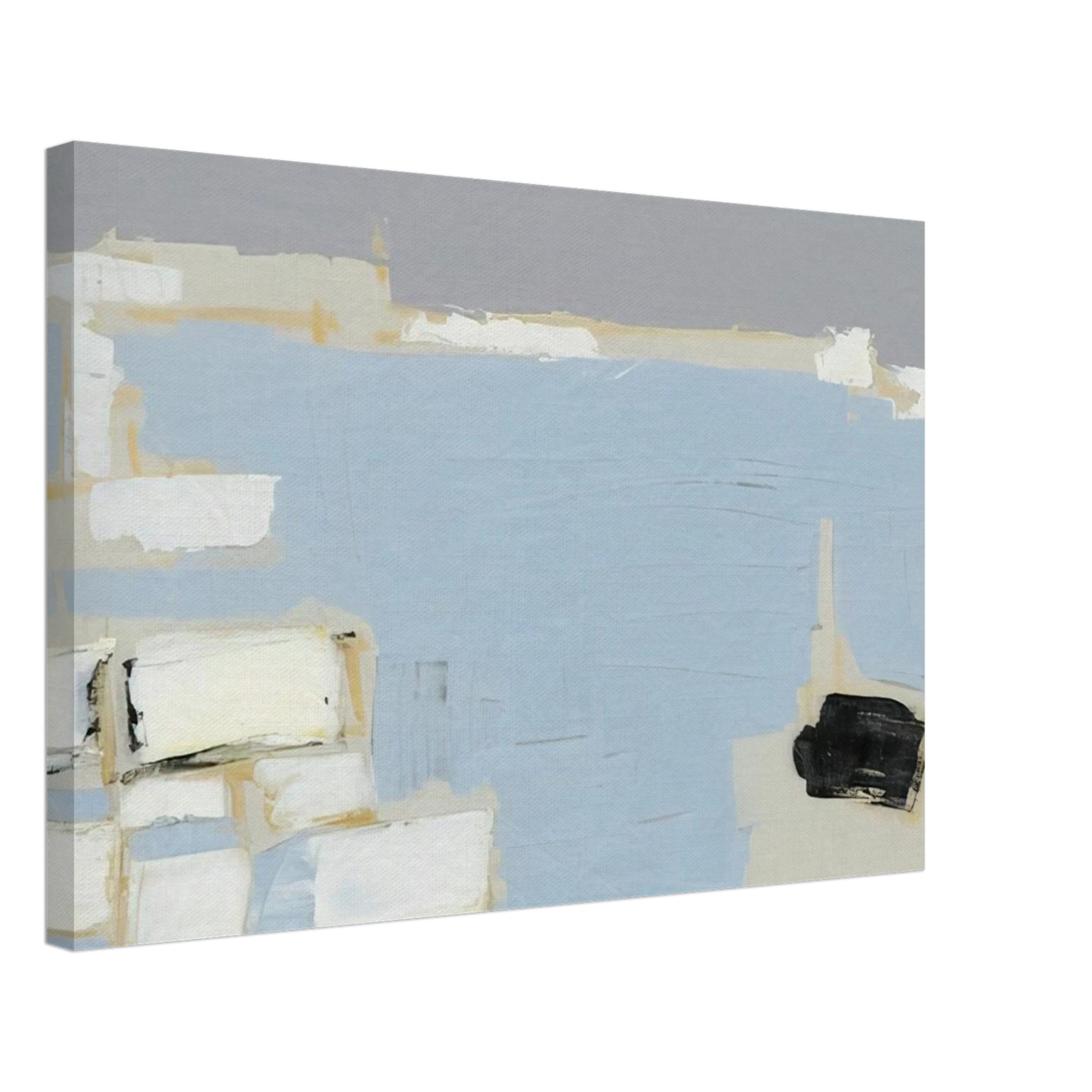 Marseille under snow - 1954 Canvas | Nicolas de Stael Canvas | Nicolas De Stael Shop