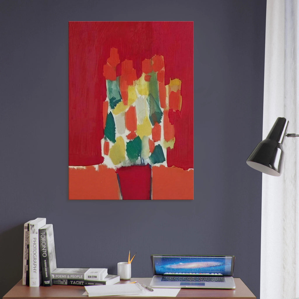 Fleurs rouges - 1952 Canvas | Nicolas de Stael Canvas | Nicolas De Stael Shop