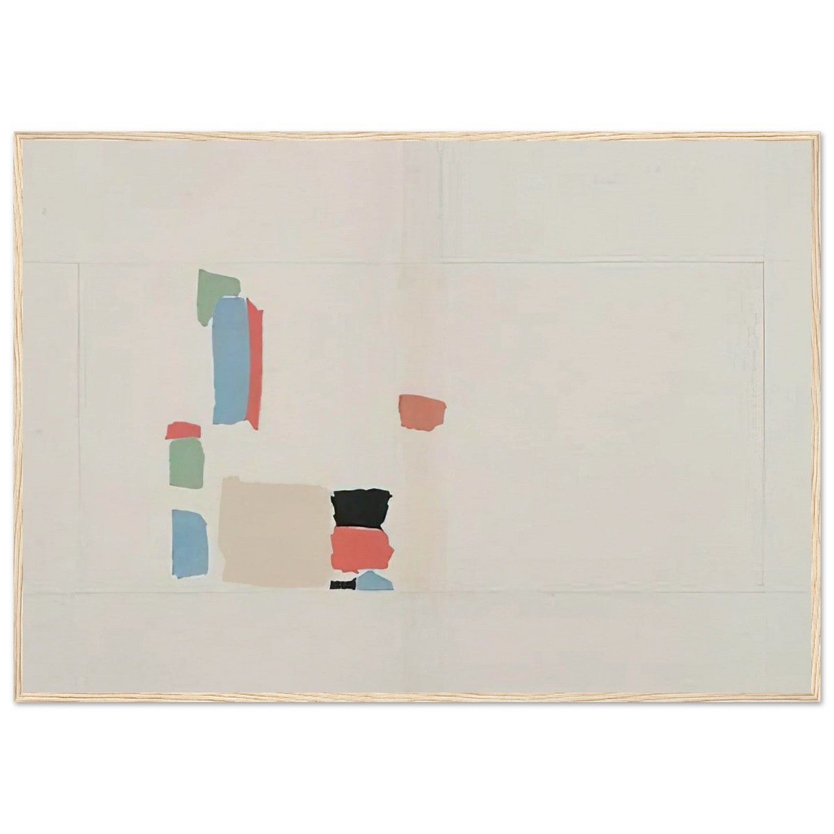 Abstract Composition - Lyrical Abstraction Framed Poster | Nicolas de Stael Framed Prints Wall Art | Nicolas De Stael Shop