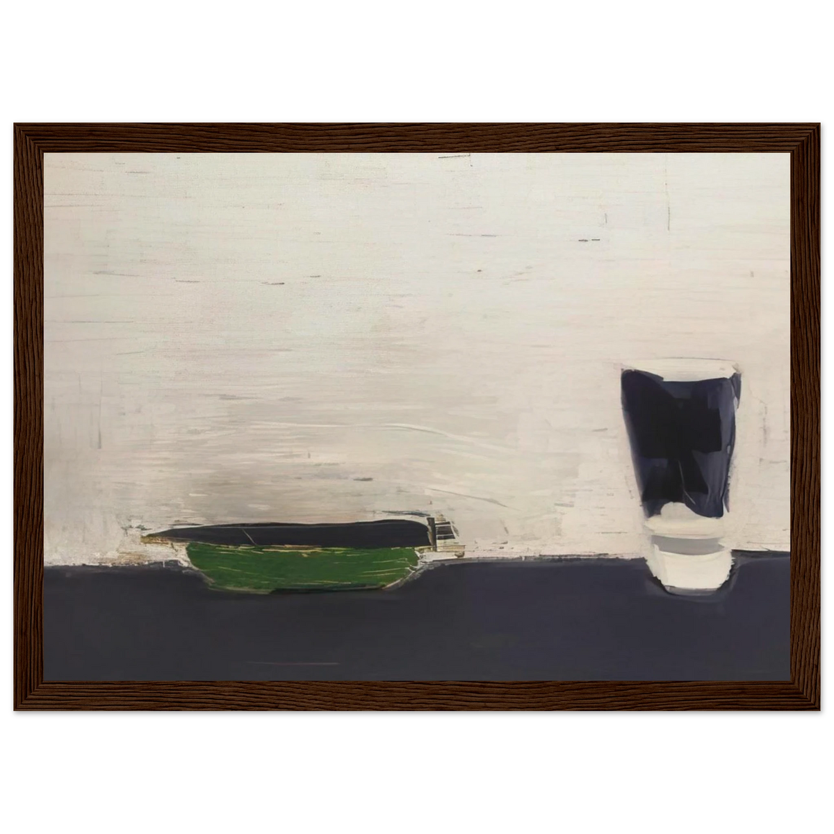 Nature morte au verre - 1954 Framed Poster | Nicolas de Stael Framed Prints Wall Art | Nicolas De Stael Shop