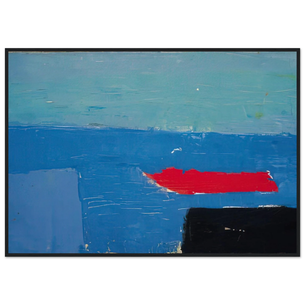 Bâteau - Lyrical Abstraction Framed Poster | Nicolas de Stael Framed Prints Wall Art | Nicolas De Stael Shop