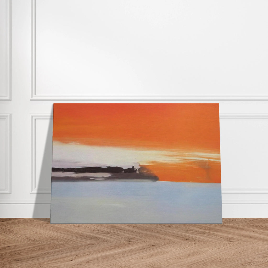 Chemin de fer au bord de la mer, soleil couchant - 1955 Canvas | Nicolas de Stael Canvas | Nicolas De Stael Shop