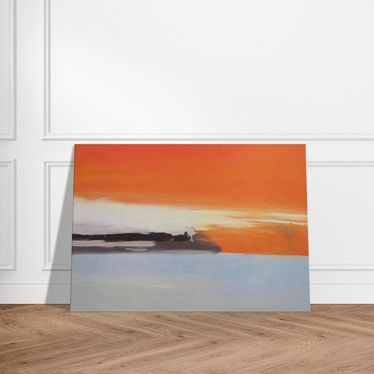Chemin de fer au bord de la mer, soleil couchant - 1955 Canvas | Nicolas de Stael Canvas | Nicolas De Stael Shop