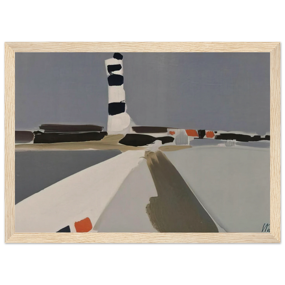Le Phare - 1952 Framed Poster | Nicolas de Stael Framed Prints Wall Art | Nicolas De Stael Shop