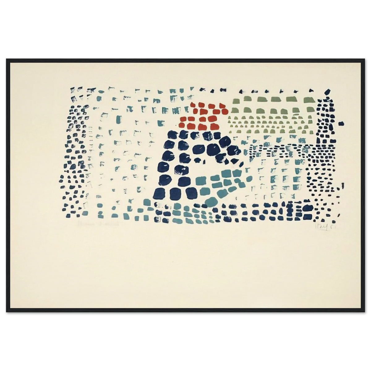 Study in Colour No. 1 Woimant Staël 93 - Art Informel Framed Poster | Nicolas de Stael Framed Prints Wall Art | Nicolas De Stael Shop