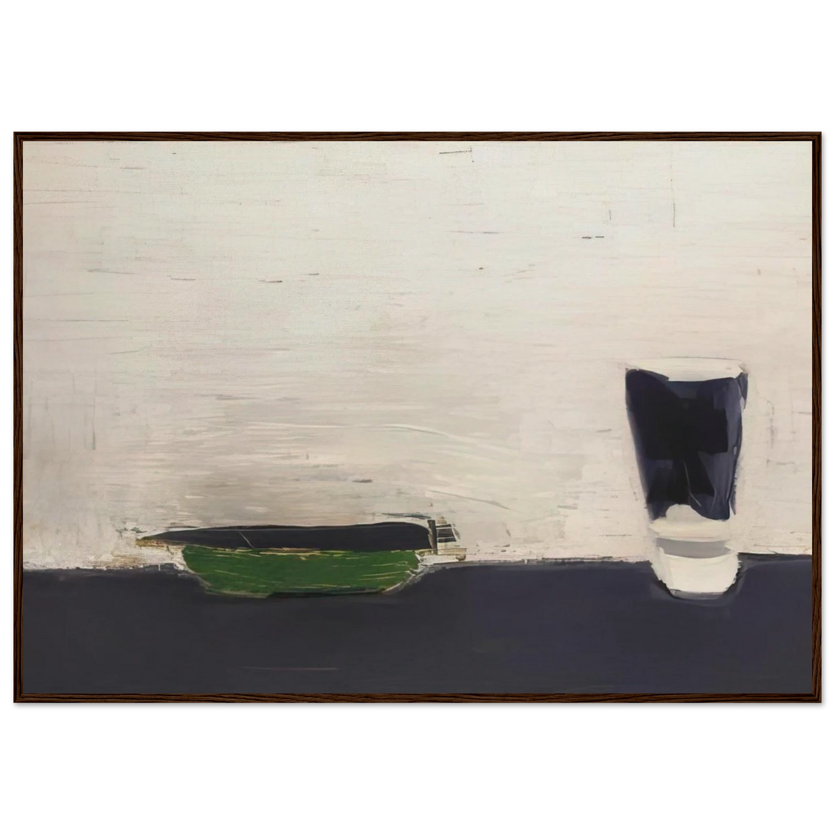 Nature morte au verre - 1954 Framed Poster | Nicolas de Stael Framed Prints Wall Art | Nicolas De Stael Shop