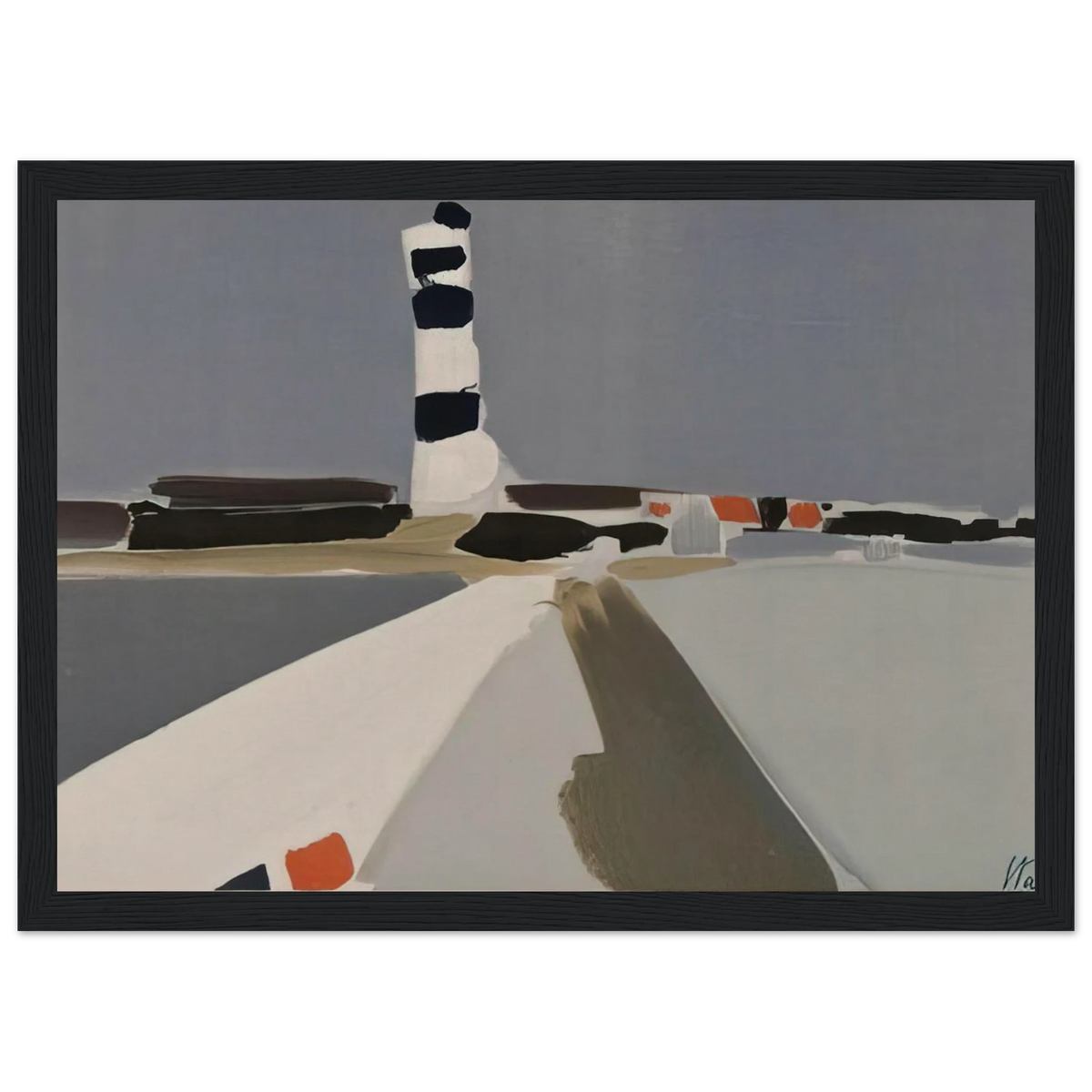 Le Phare - 1952 Framed Poster | Nicolas de Stael Framed Prints Wall Art | Nicolas De Stael Shop